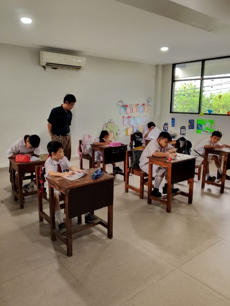 Kegiatan Ujian ASS di SDS Tridarma Budhidaya